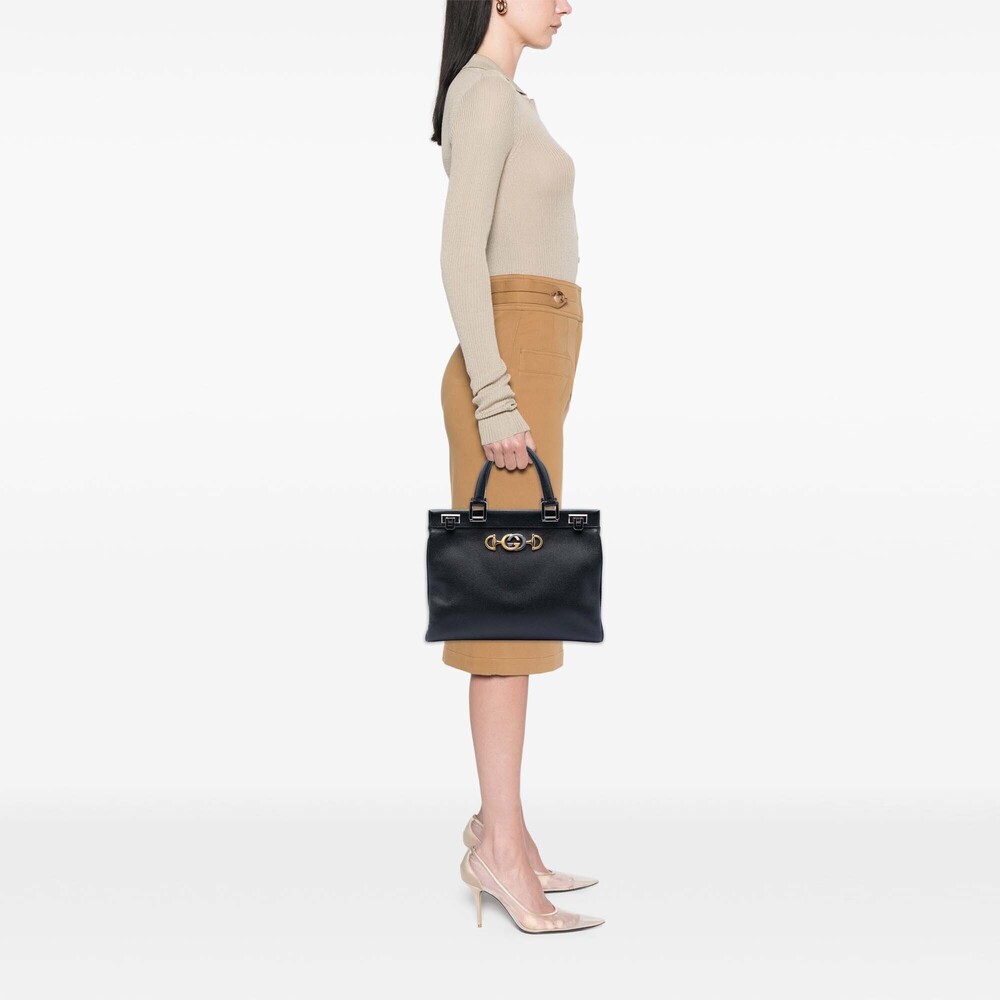 Pre-Loved Gucci Medium Leather Zumi Top Handle Bag - Picture 8 of 8